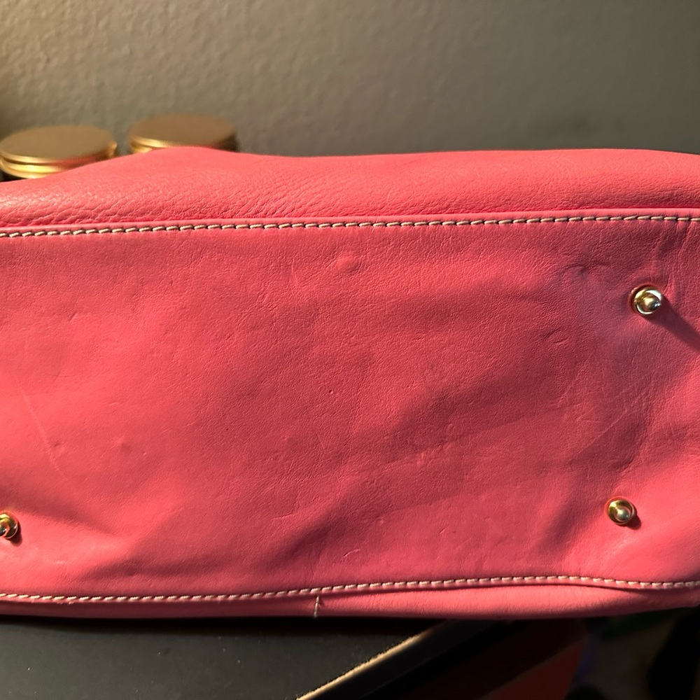 Dooney and Bourke bubblegum pink (no strap) there are spots here and there l@@k! - Picture 8 of 13